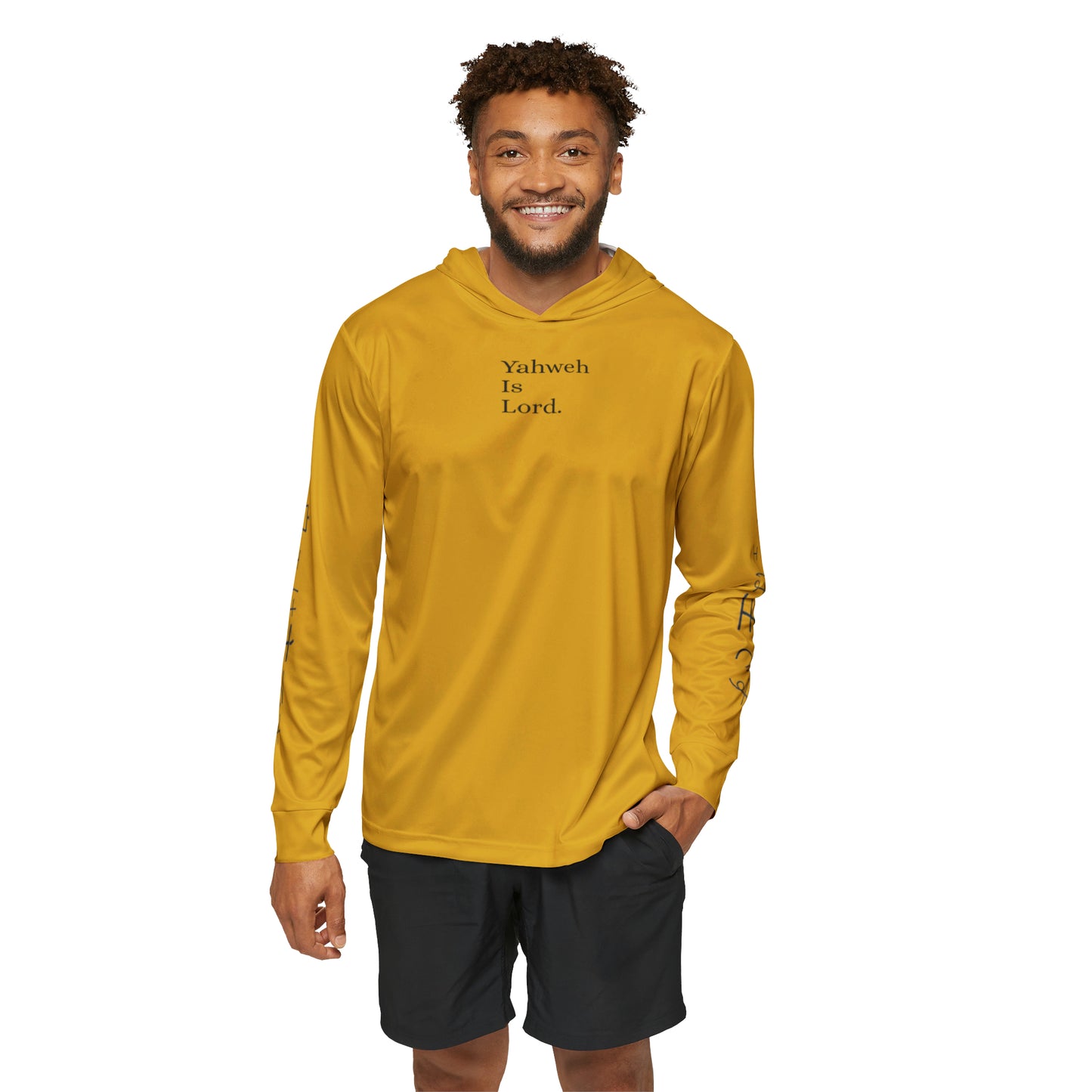 "They Cried out" Sports warmup hoodie (yellow/black)