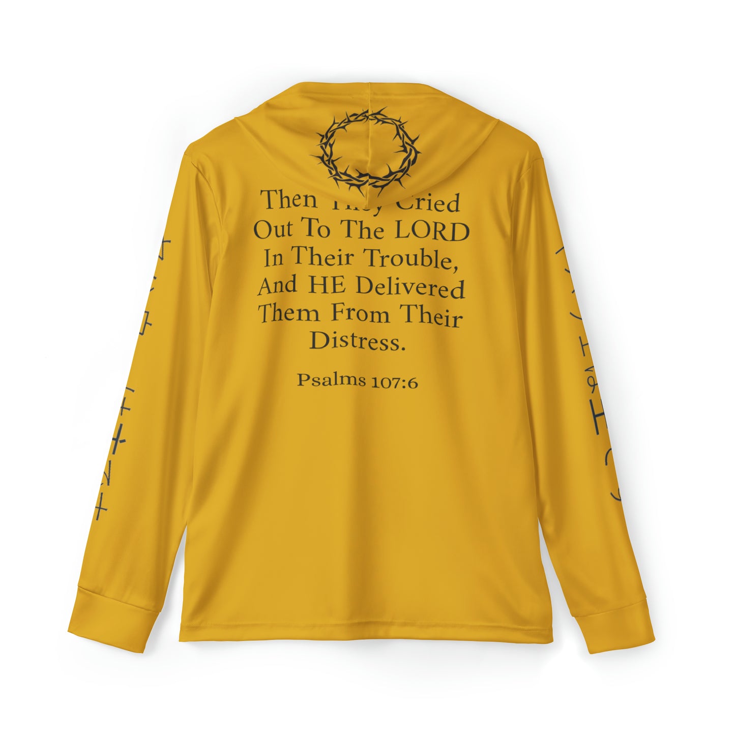 "They Cried out" Sports warmup hoodie (yellow/black)