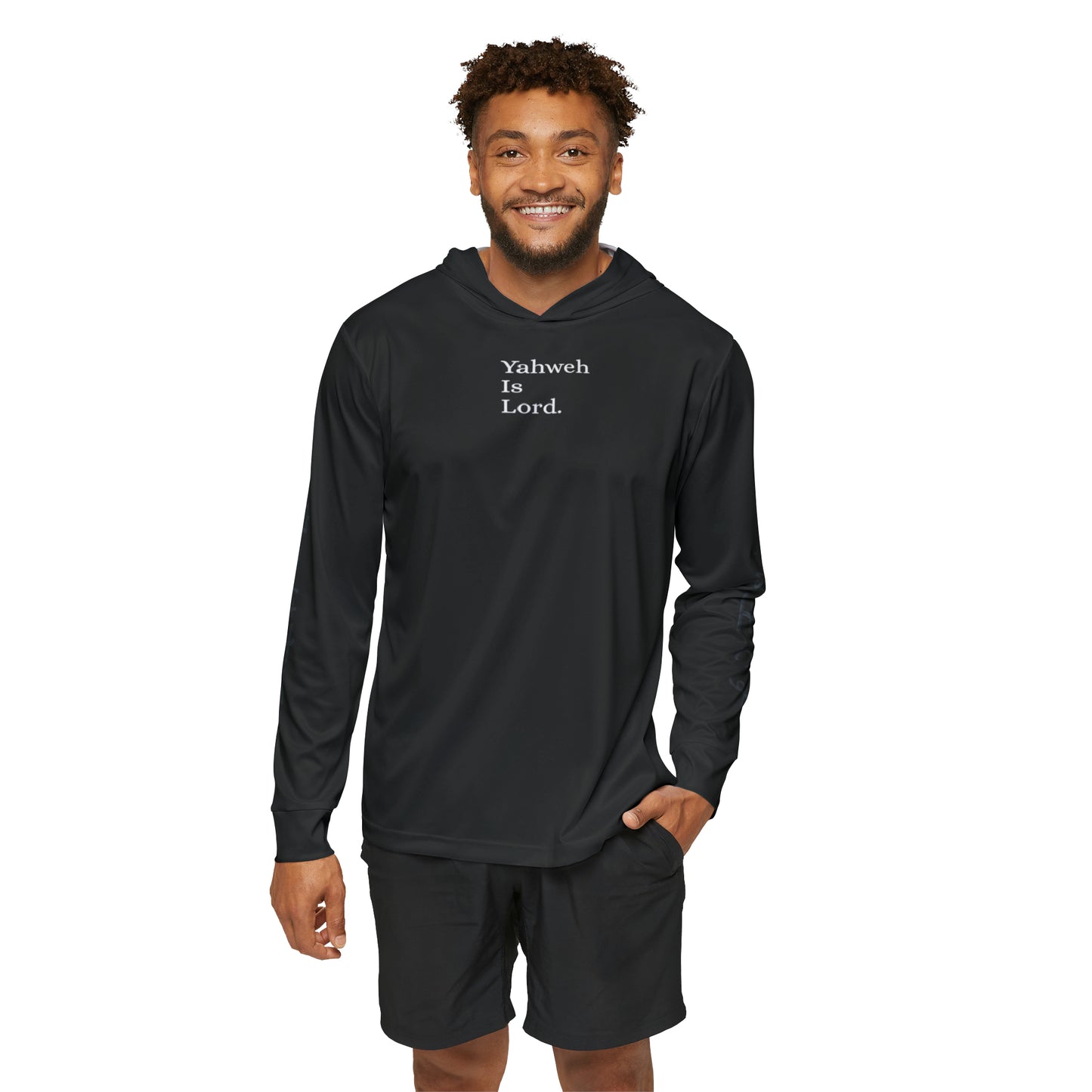 "They Cried out" Sports warmup hoodie (black/white)